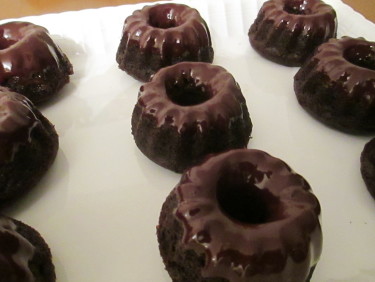Mini Chocolate Bundt Cakes