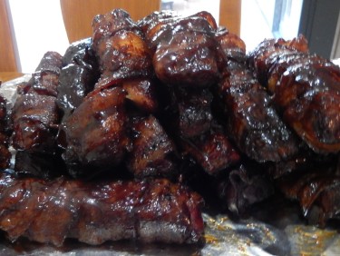 Bacon Wrapped Ribs