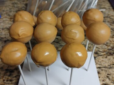 Caramel Apple Cake Pops